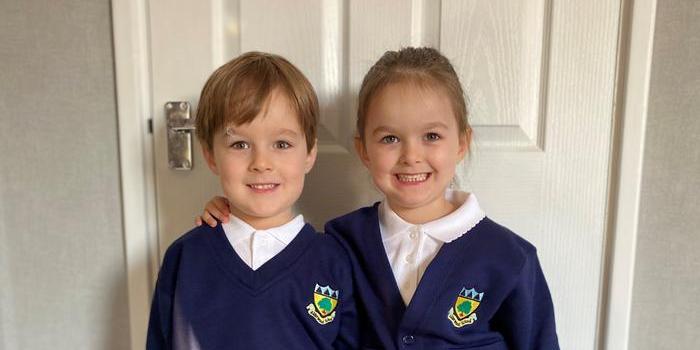 Twins starting school