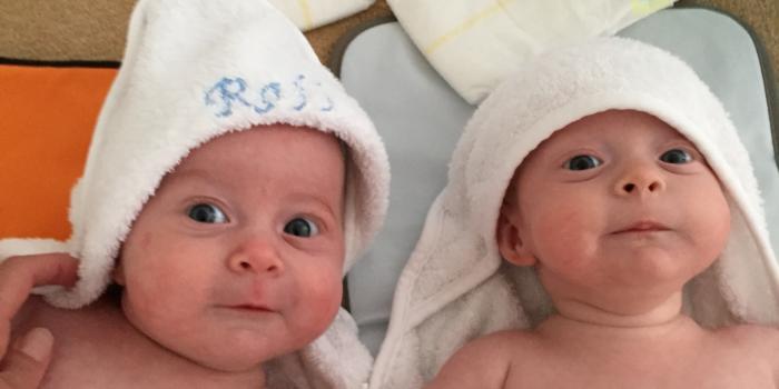 Twin babies