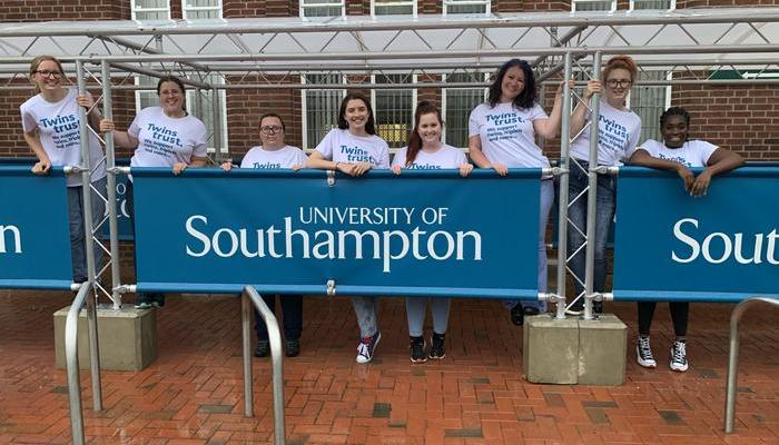 Midwifery students fundraising for Twins Trust