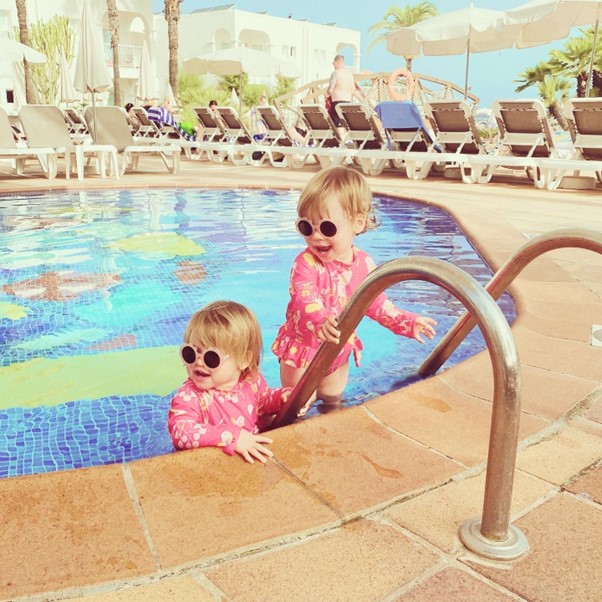Florence & Beatrice on holiday 