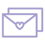 Icon of two envelopes