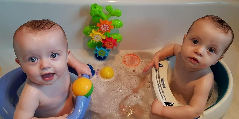 babies in a bath
