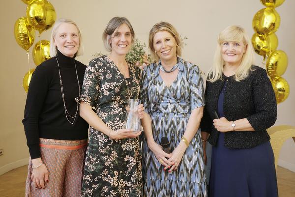 Gemma Gunter (2nd left) receives Strength in Adversity Award at Norland Awards