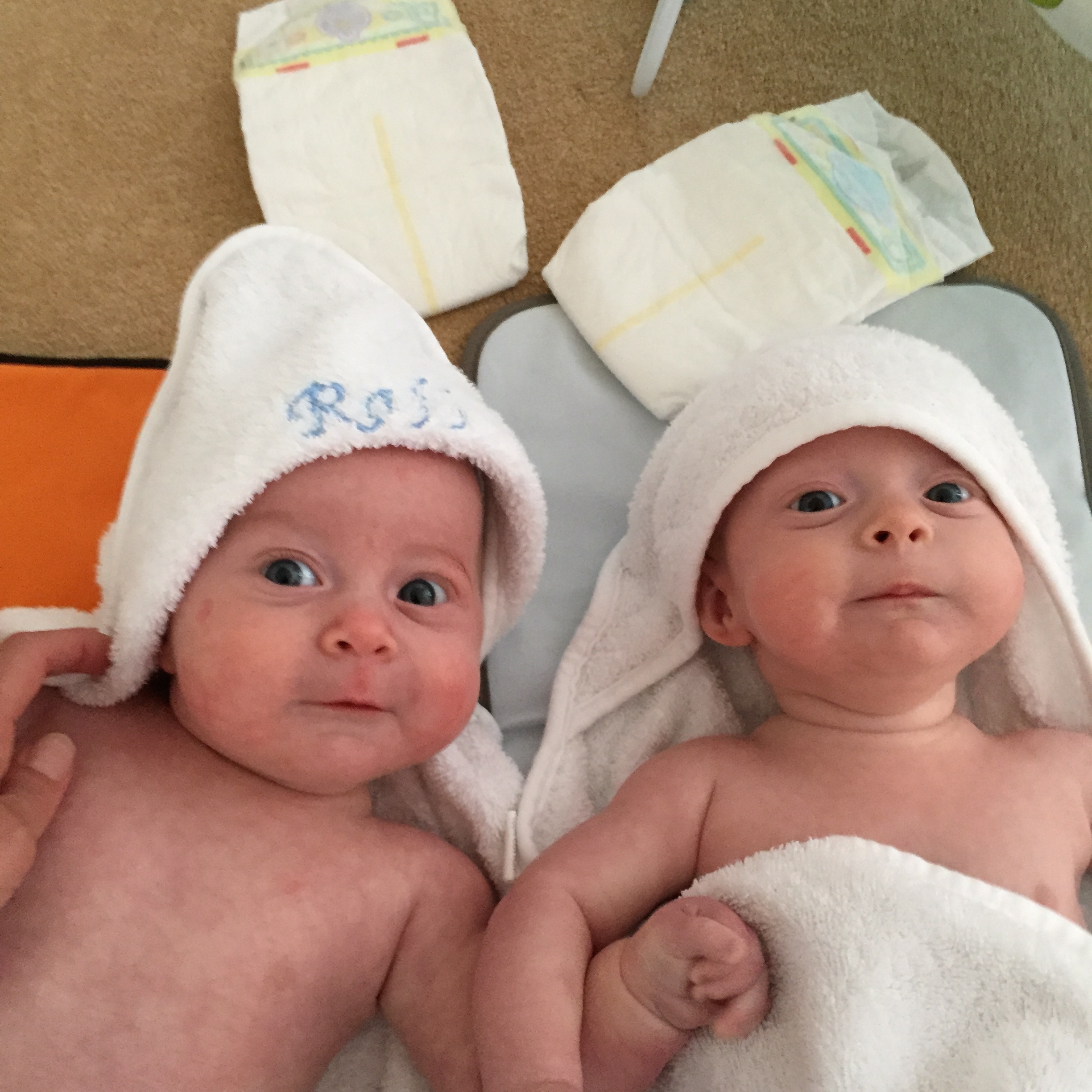 Twin babies